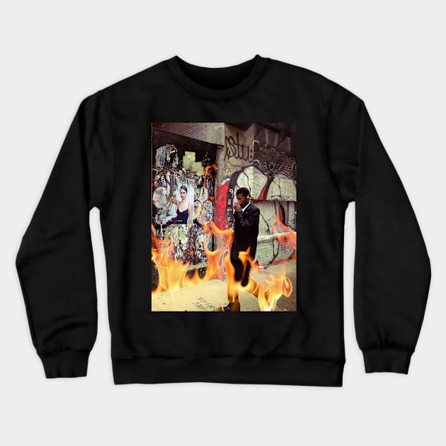 I’m on Fire, Manhattan, New York City Crewneck Sweatshirt by eleonoraingrid